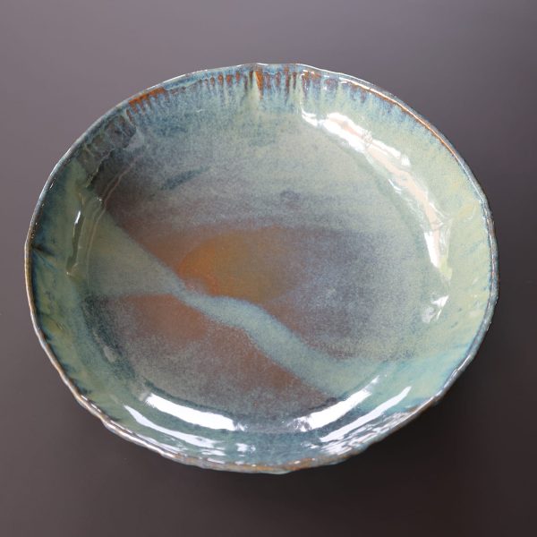 striee-plat-bleu-vaisselle-christelle-CHIREUIL-4
